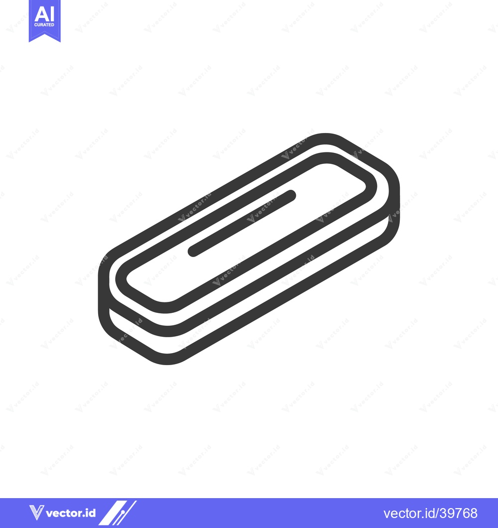 Premium Vector dari Minimalist Rectangular Icon with Rounded Edges and Central Line