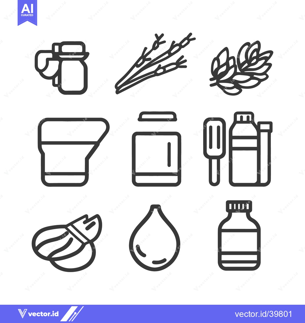 Premium Vector dari Simple vector illustrations of various natural and manufactured object