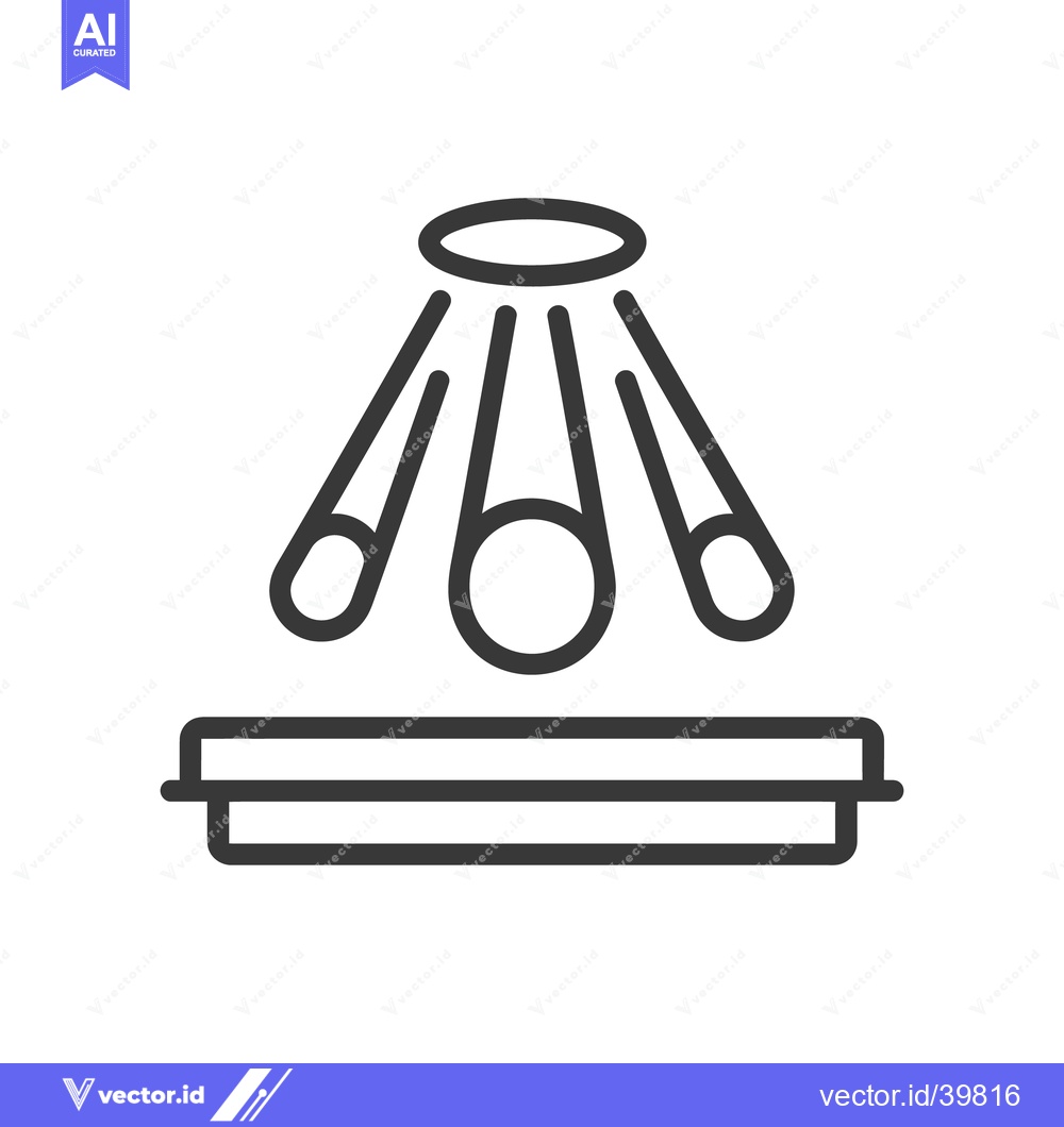 Premium Vector dari Levitation Platform Icon: Minimalist Design with Floating Sphere and L