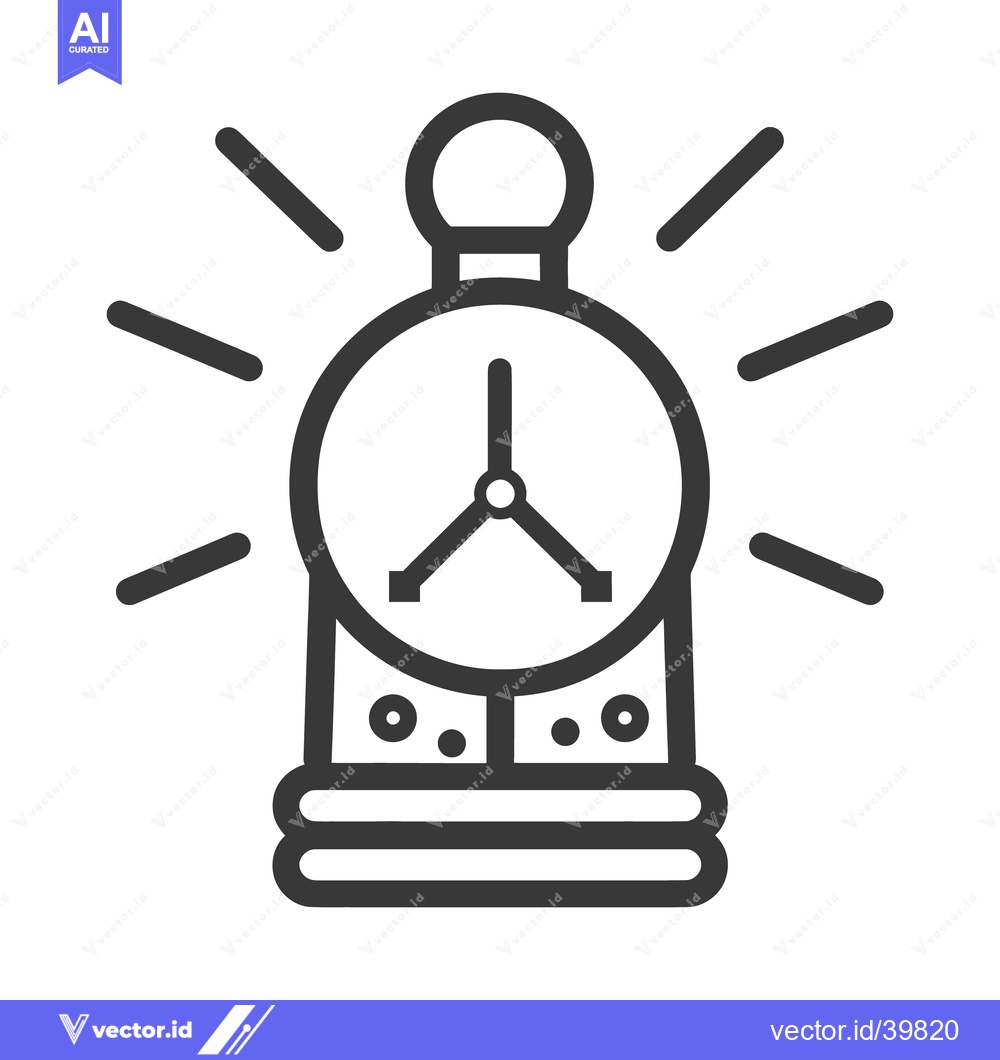Premium Vector dari An abstract alarm clock showing the time and its illumination