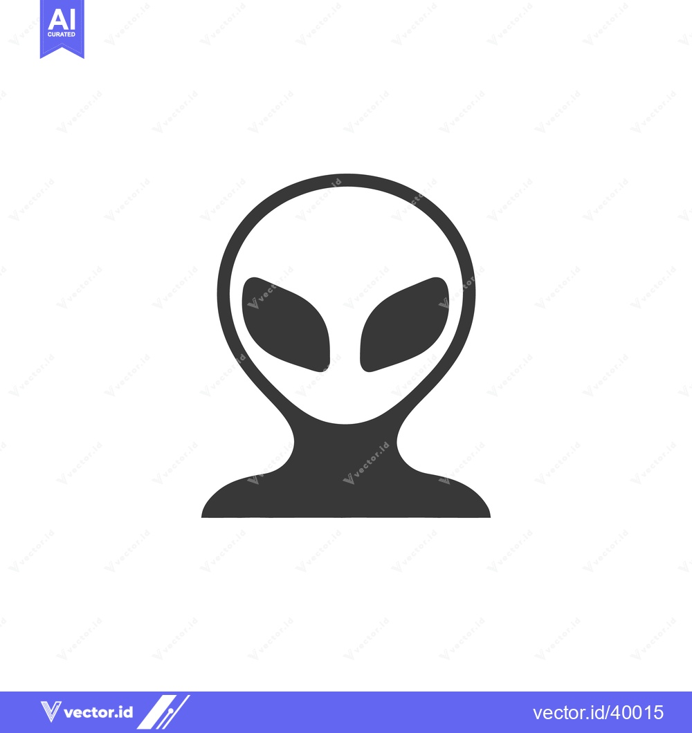 Premium Vector dari A simple illustration depicting a minimalist extraterrestrial being po
