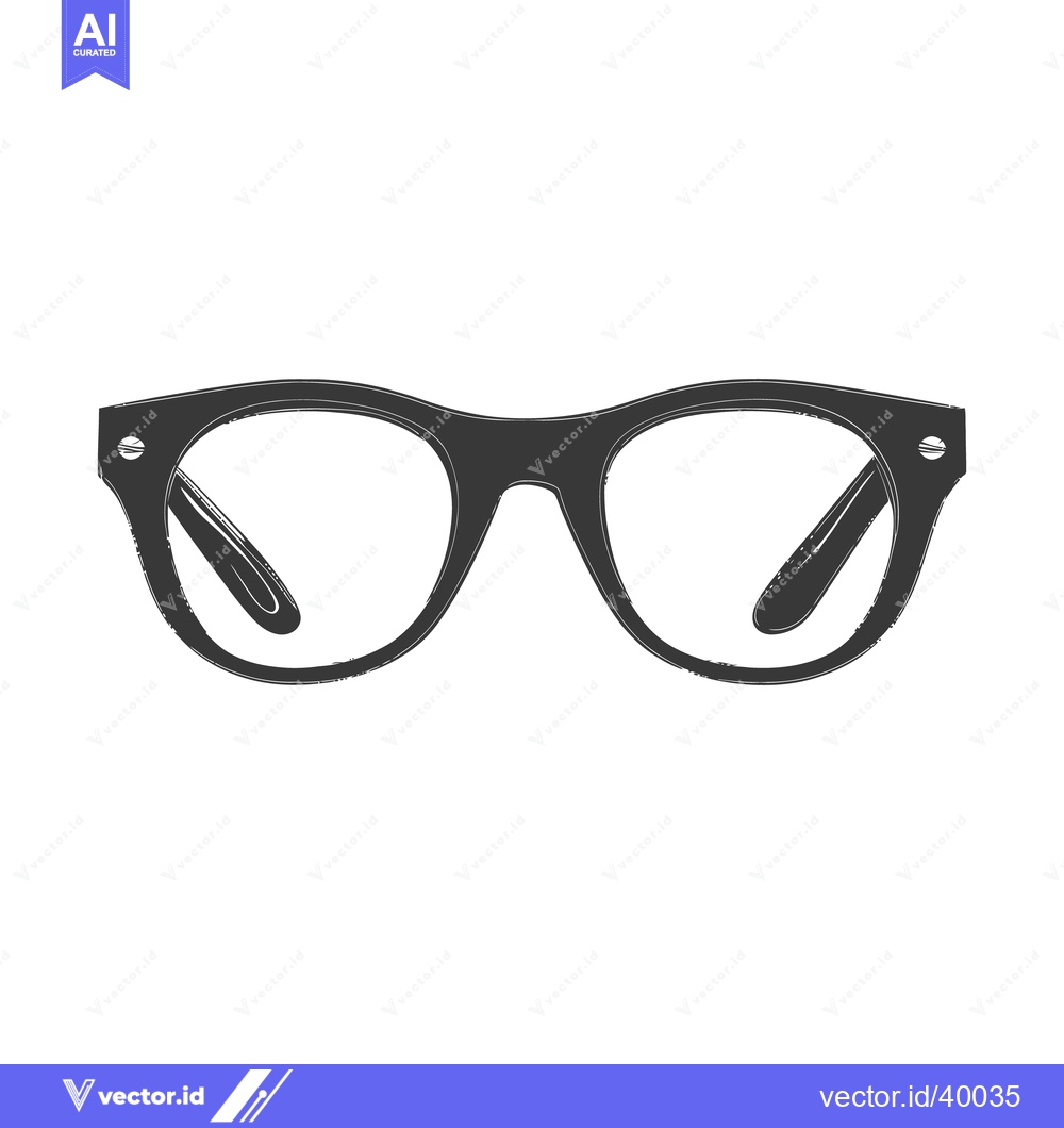 Premium Vector of A vector illustration of modern style eyeglasses on a white background