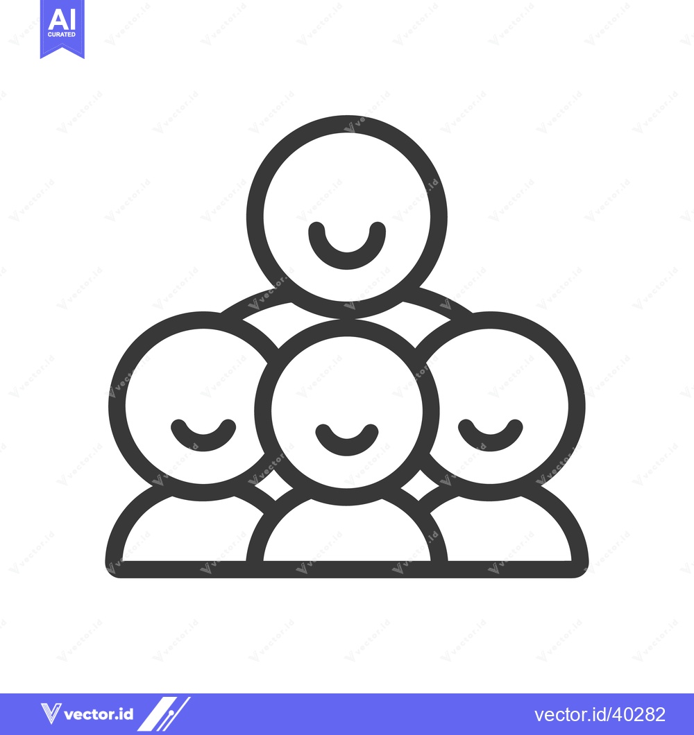 Premium Vector of An illustration showing a group of smiling individuals together