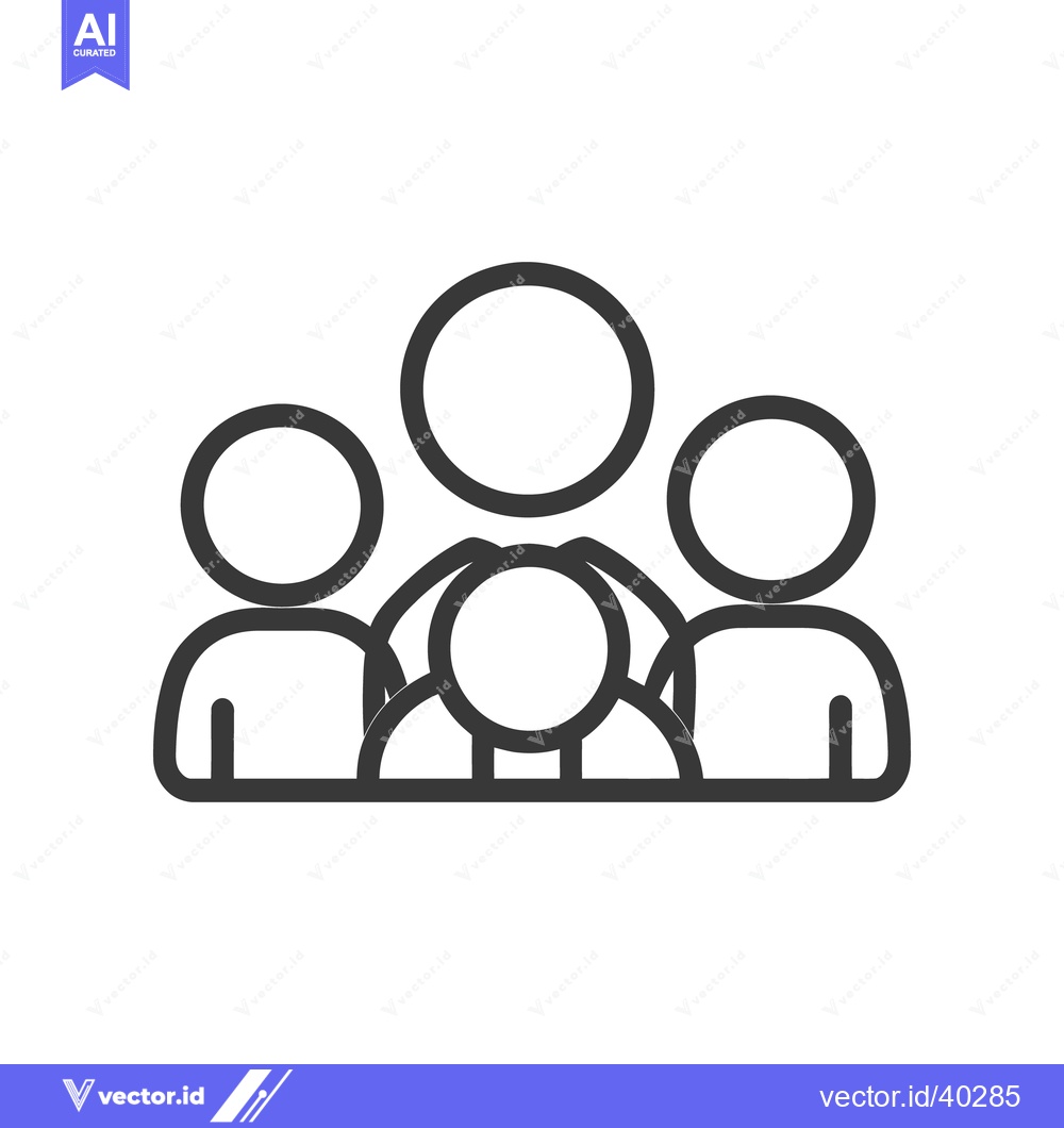 Premium Vector dari An illustration depicts a group of simplified human figures together