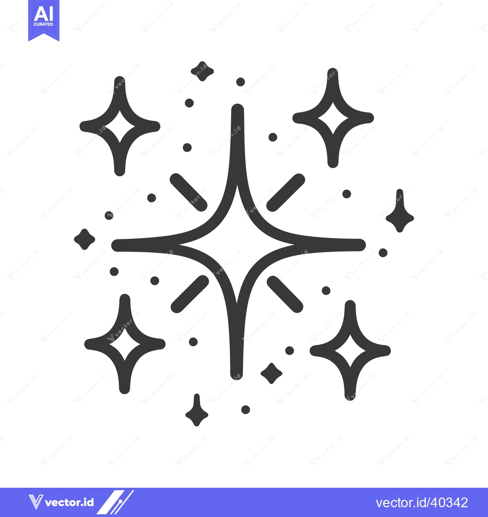 Premium Vector dari Simple vector illustration representing radiant stars and sparkling el
