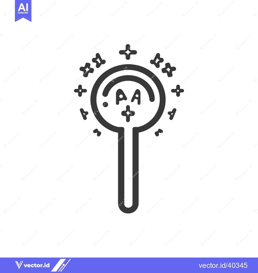 Premium Vector dari A magical looking wand with sparkling symbols all around it