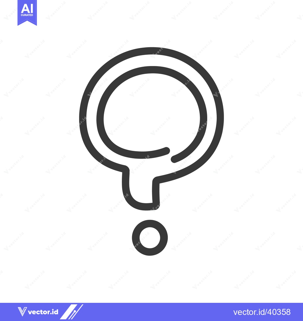 Premium Vector dari A simple black and white line drawing of a thought bubble