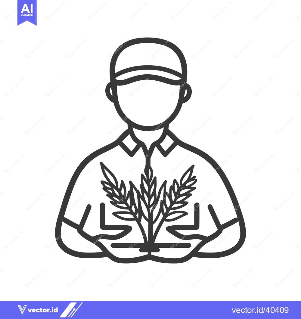 Premium Vector dari A person holding a plant in their hands with care