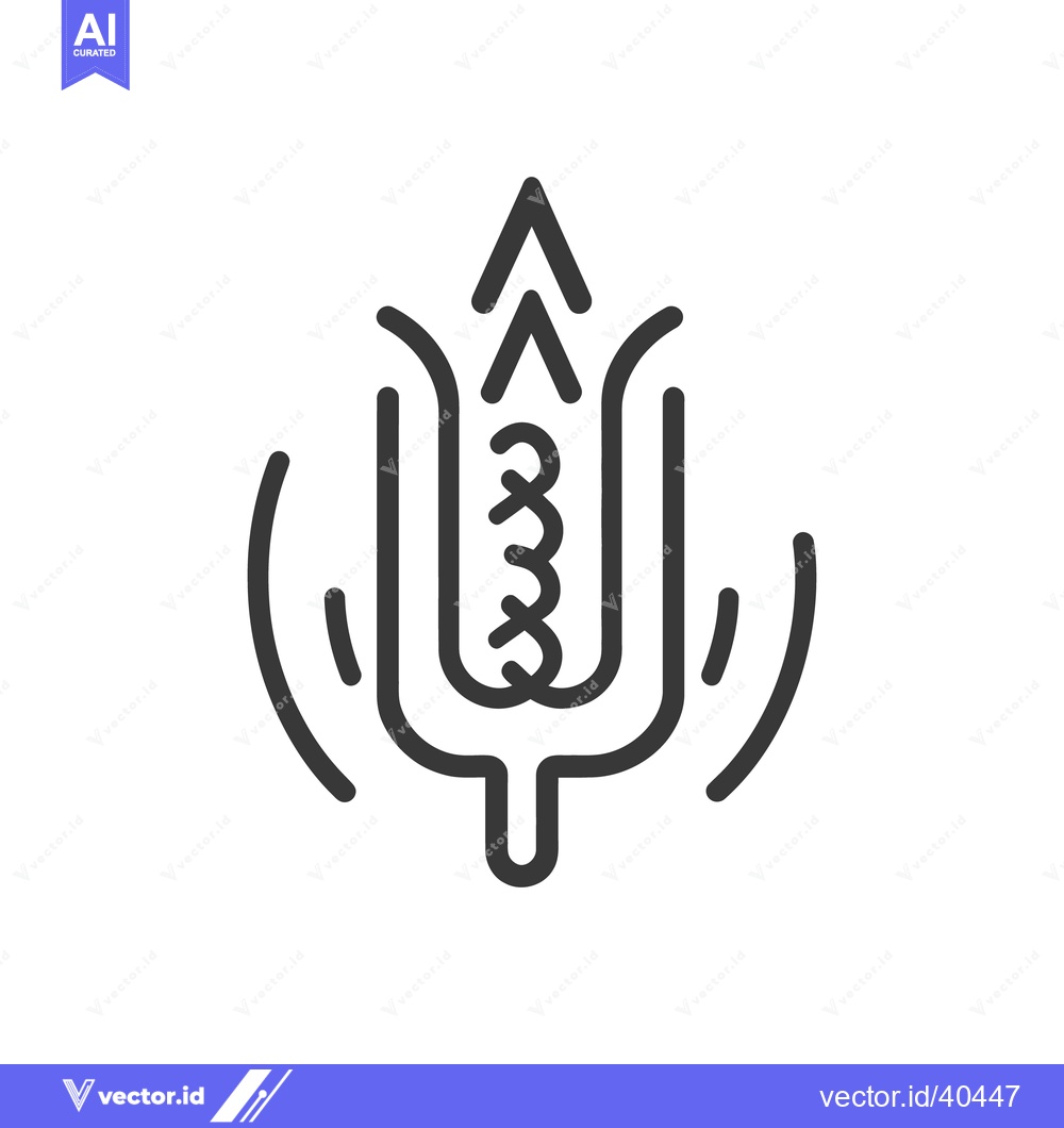 Premium Vector dari An abstract depiction of a plant growing with upward arrows
