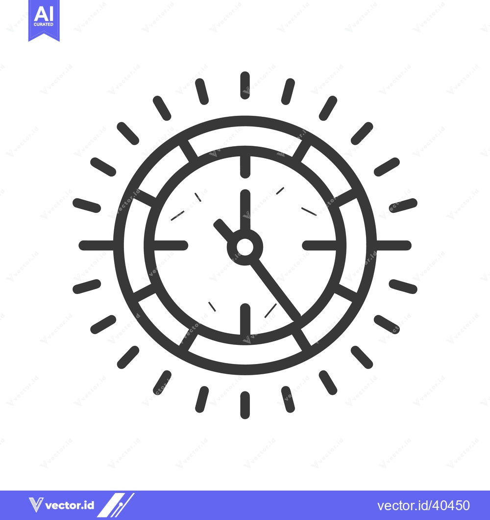 Premium Vector dari A Simple Graphic Illustration Depicting the Hands of a Clock