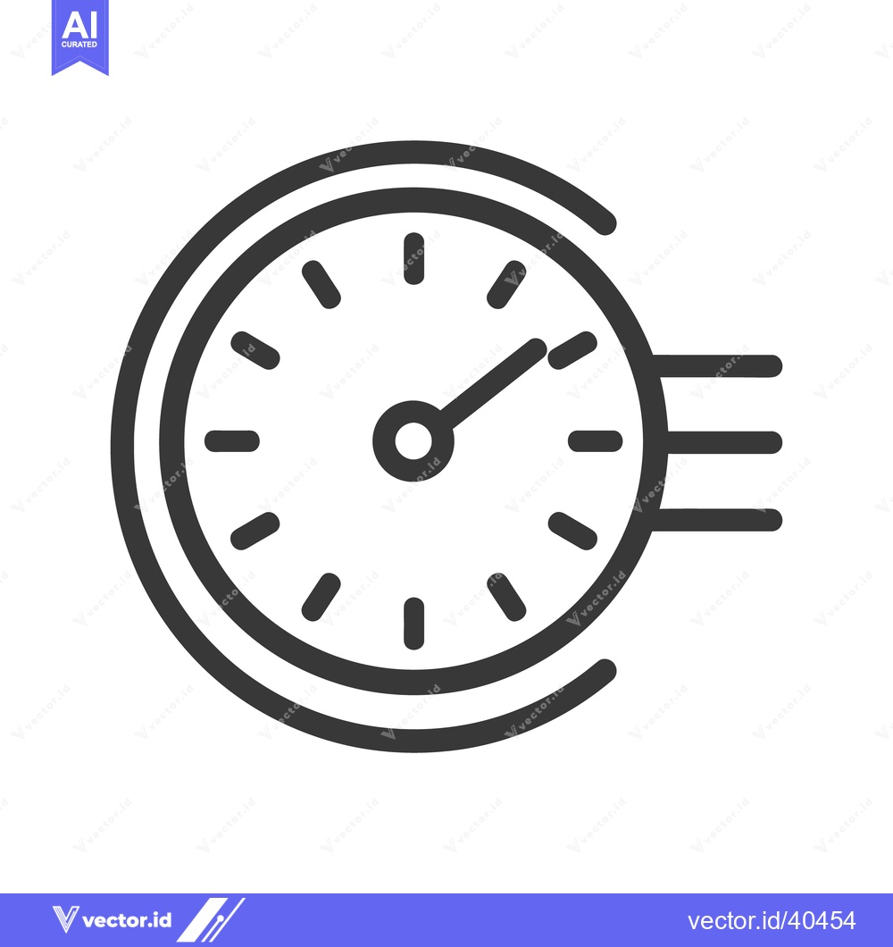 Premium Vector dari A simple circular icon representing speed and fast movement