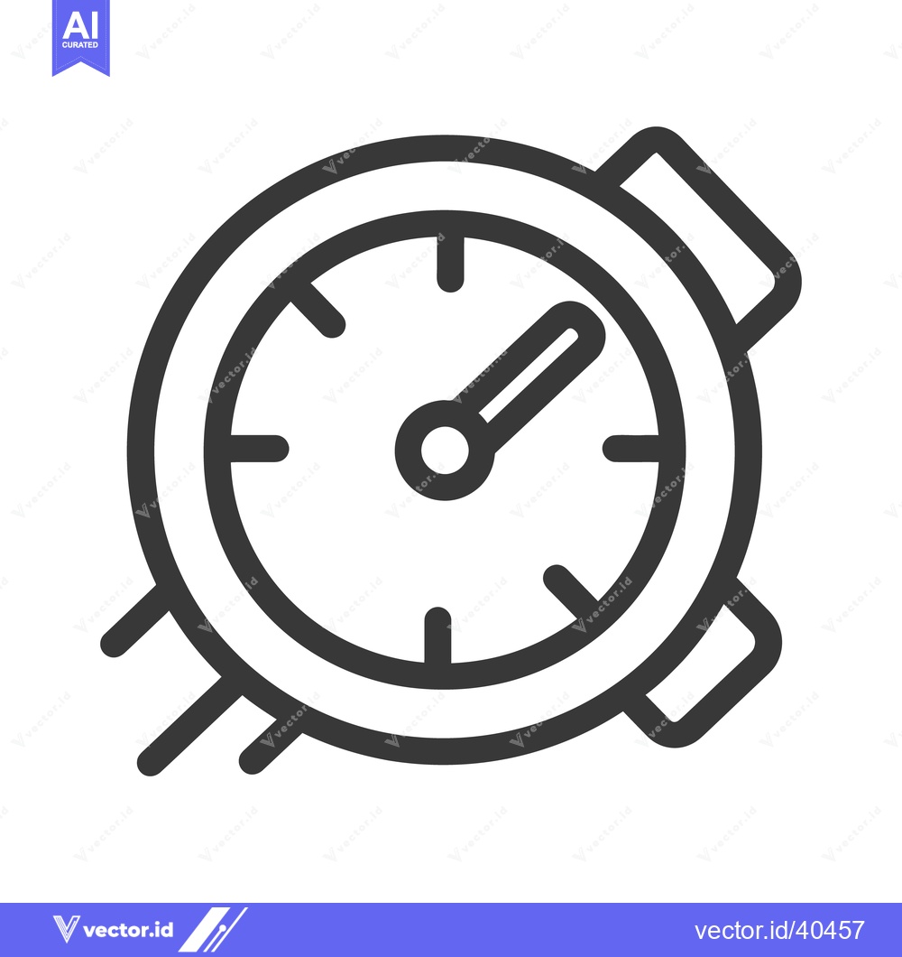 Premium Vector dari A simple illustration depicting a black and white wristwatch device