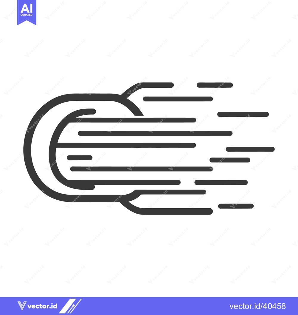 Premium Vector dari A stylized graphic depicting speed and forward movement with lines