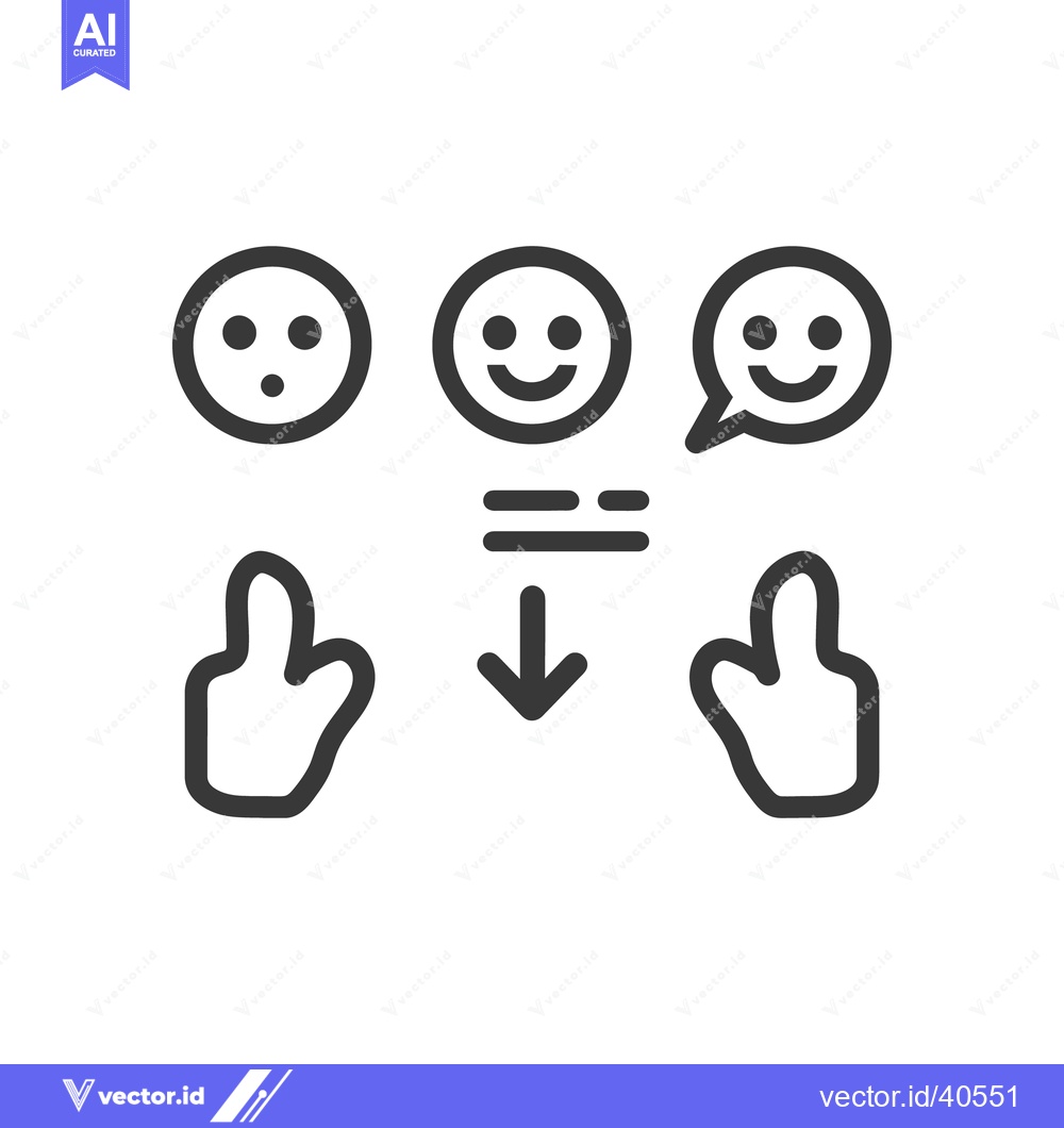 Premium Vector dari A graphic depicting expression feedback and positive agreement actions