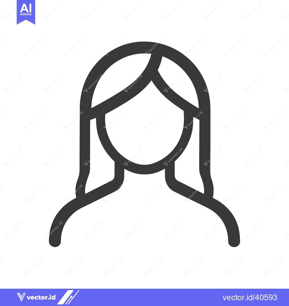 Premium Vector dari A stylized illustration featuring a feminine outline portrait represen