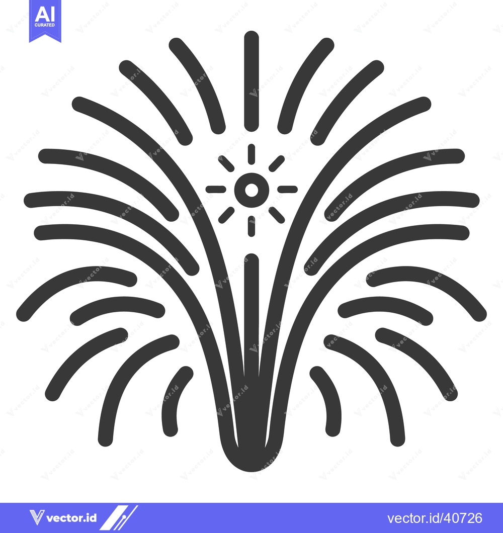 Premium Vector dari An illustrated representation of a celebratory fireworks display