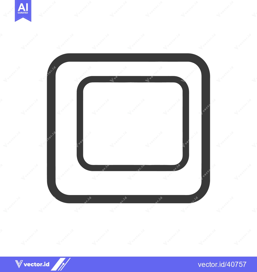 Premium Vector dari Simple illustration showcasing a rounded rectangular shape within a la
