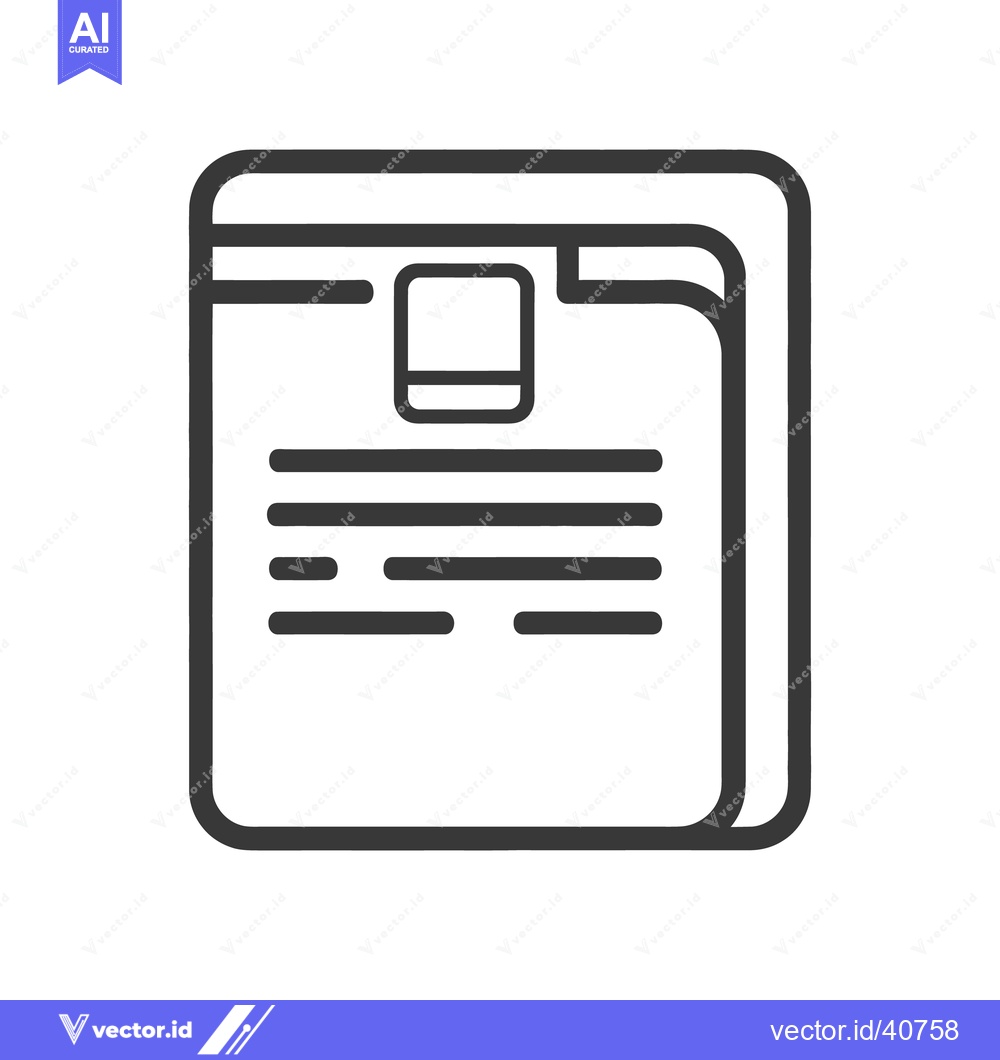 Premium Vector dari An illustration of a document with text and a small square image