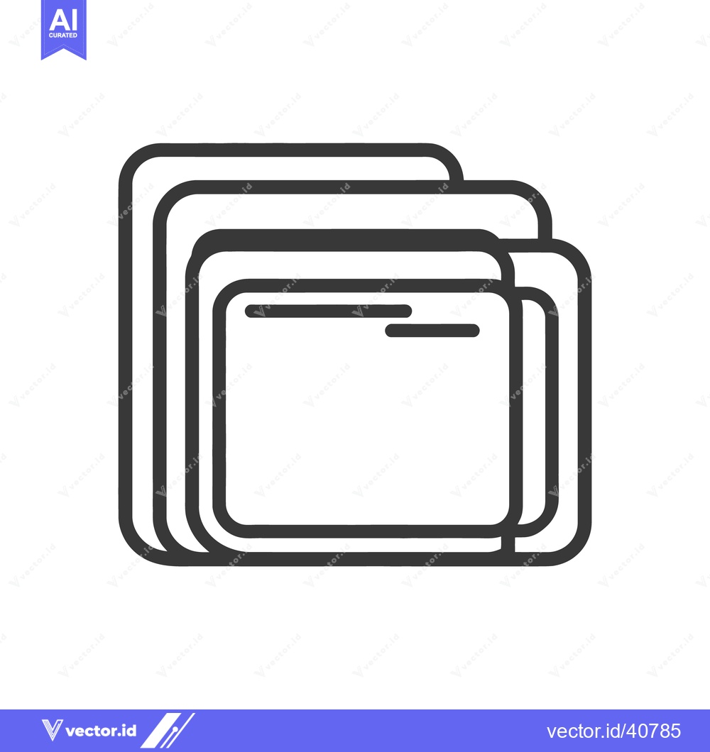 Premium Vector dari A stack of multiple rectangular forms overlapping each other