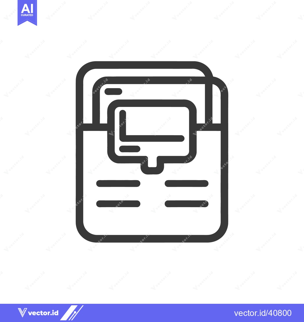 Premium Vector dari An Outline Depicting Communication within a Business Document