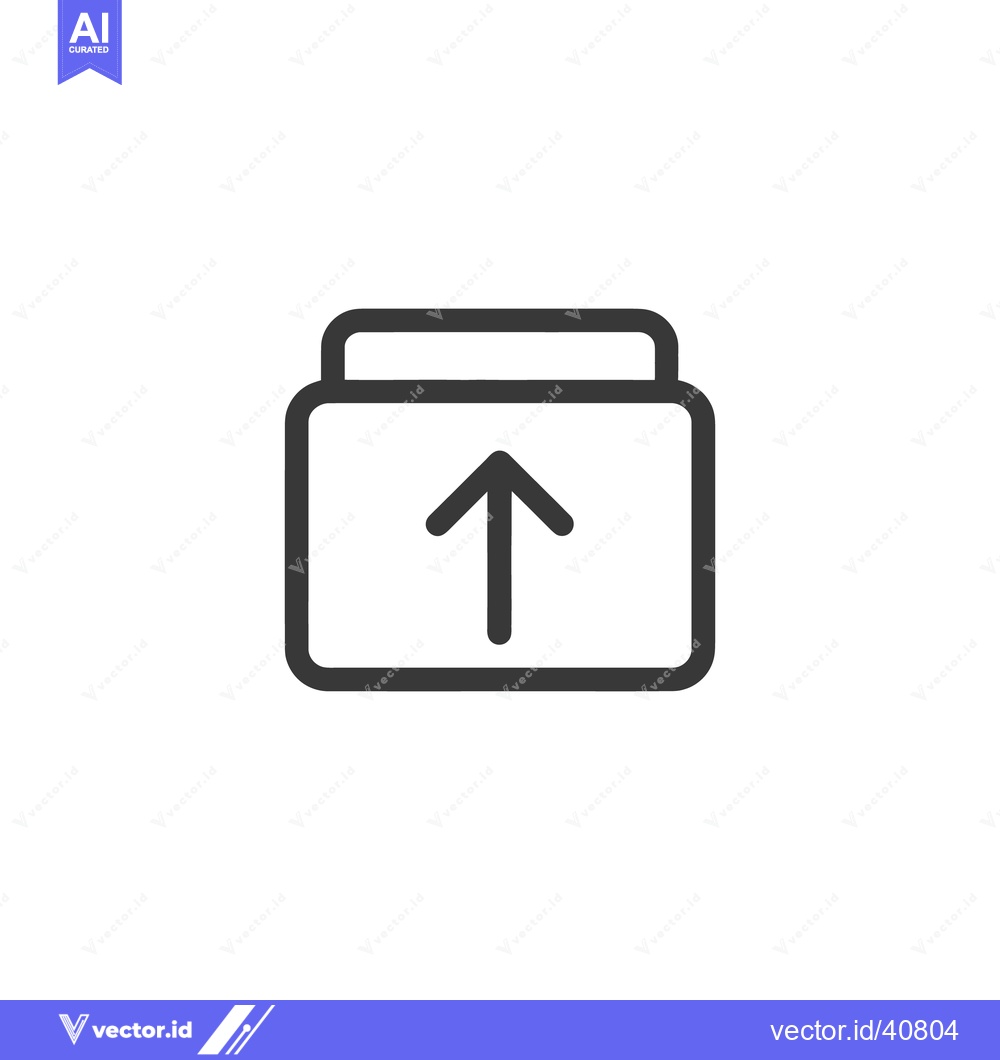 Premium Vector dari Upload Icon: Simple, Modern, Minimalist Design with Arrow Up