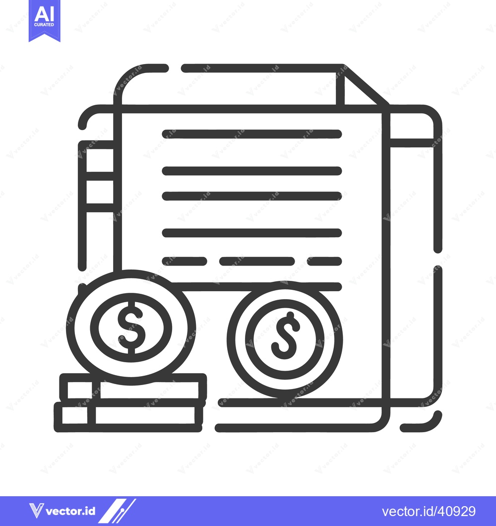 Premium Vector dari Financial documents accompanied by coins represent monetary transactio
