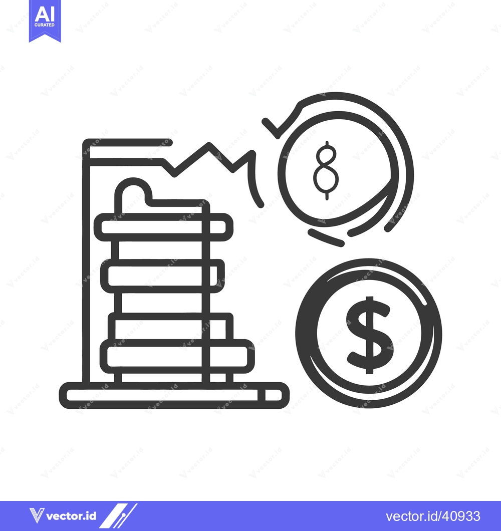 Premium Vector of A visual representation of financial growth and currency exchange