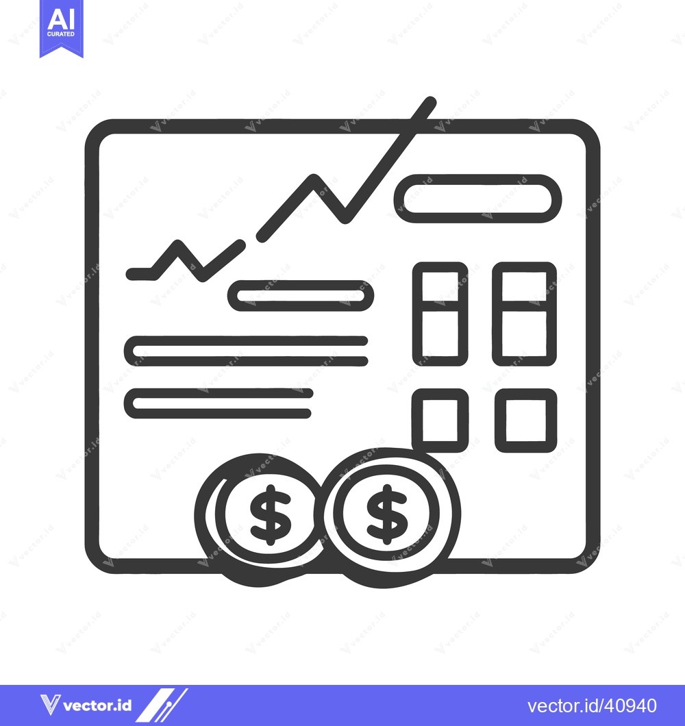 Premium Vector of Simple graphic depicting business finance and investment analysis tool