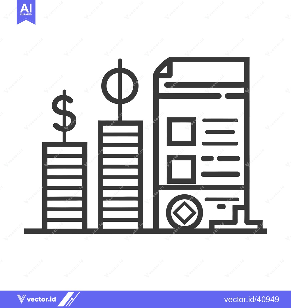 Premium Vector of Financial Growth and Documents with Currency Symbols