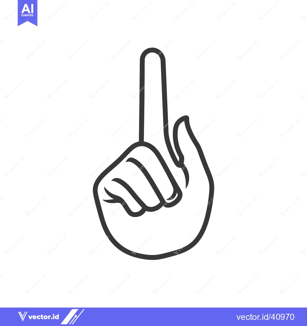 Premium Vector dari An illustration shows a hand pointing with an extended index finger