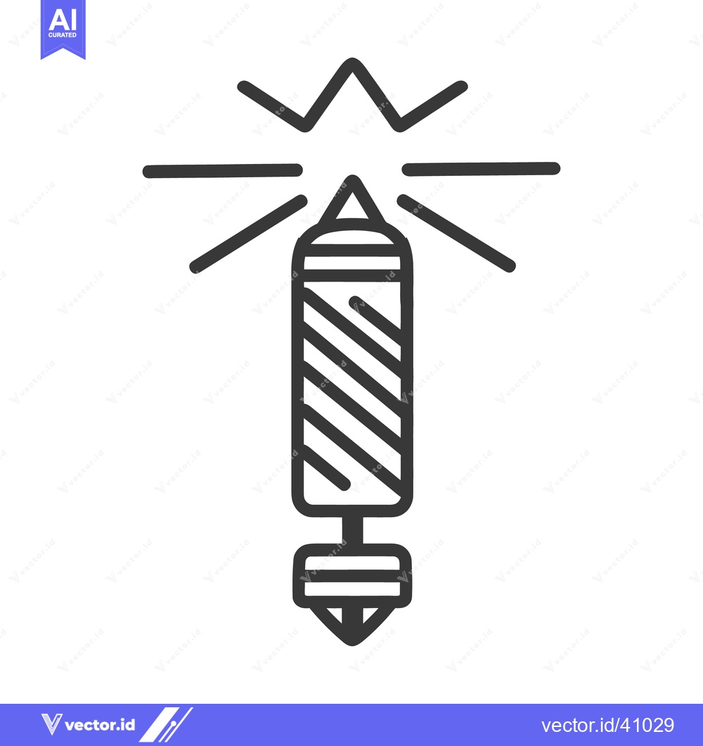 Premium Vector dari A stylized black and white image of a firework exploding