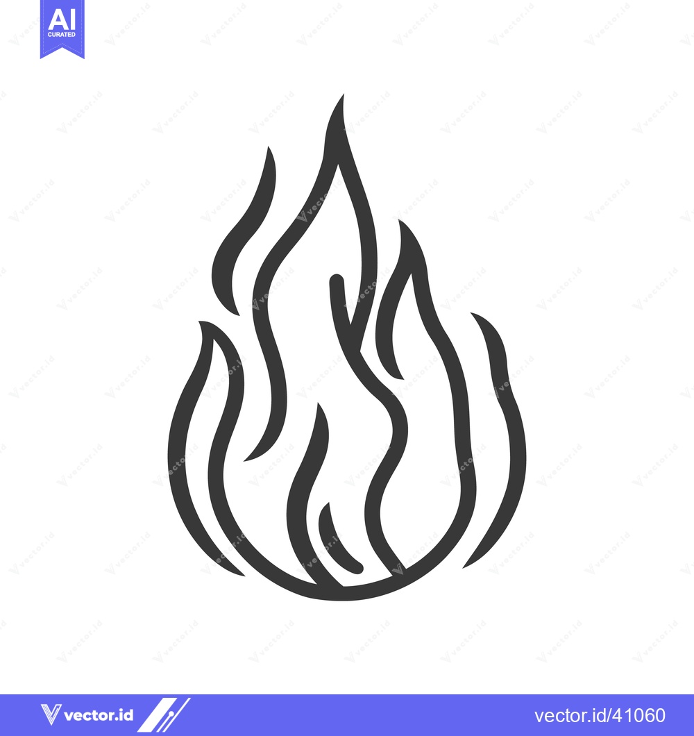 Premium Vector dari A stylized illustration depicting the visual representation of burning