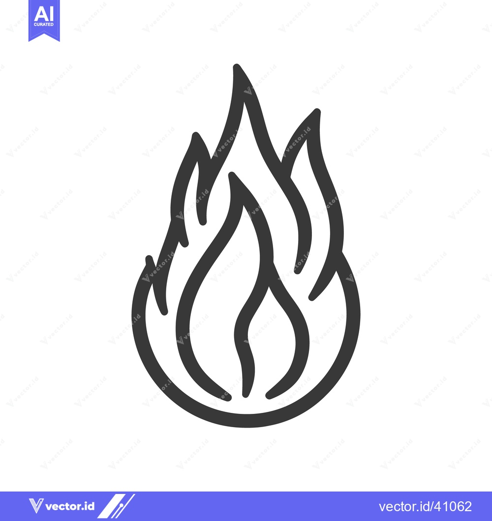 Premium Vector dari A simple stylized illustration of a flickering flame design