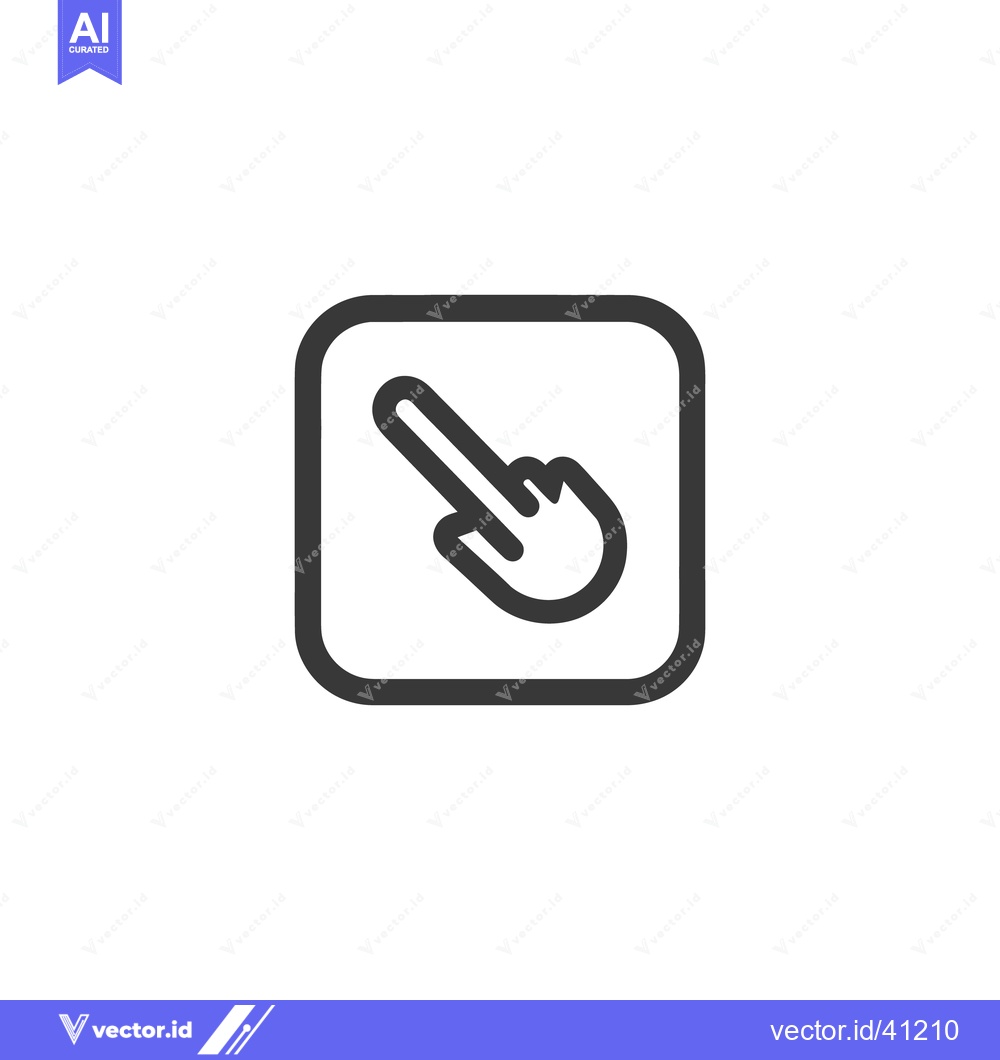 Premium Vector dari Minimalist Shovel Icon in Rounded Square, Dark Gray on White