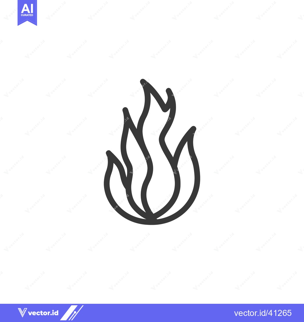 Premium Vector dari A simple illustration depicting the visual representation of fire