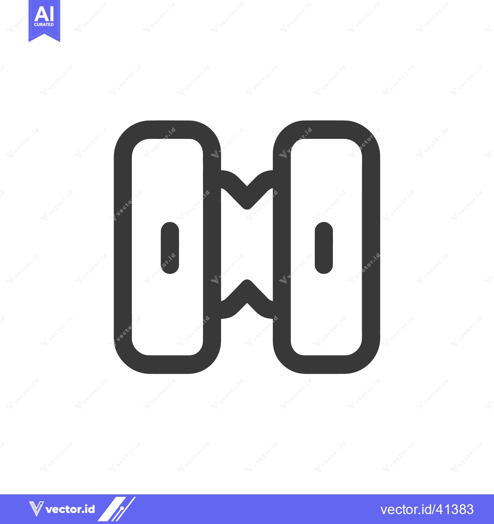 Premium Vector dari Minimalist Dumbbell Icon: Bold Outline, Fitness Symbol, Clean Design