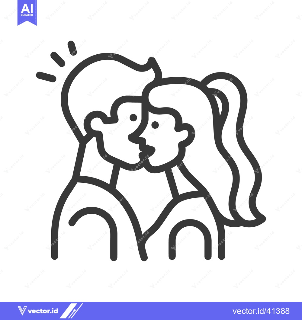 Premium Vector of Two people are embracing close together in a romantic moment