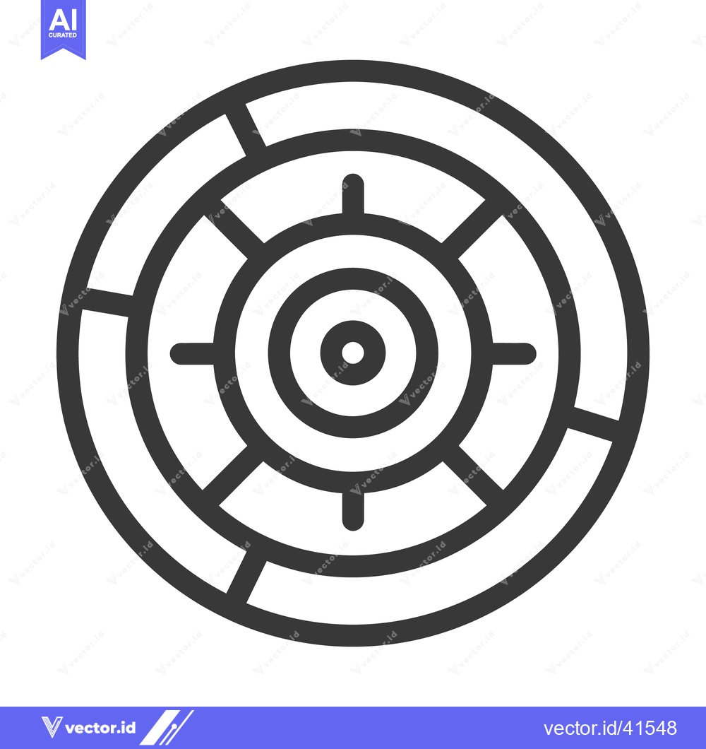 Premium Vector of A concentric circular diagram showing data segmentation and focus
