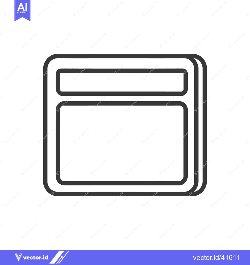 Premium Vector dari A simple illustration of a rectangular two window container