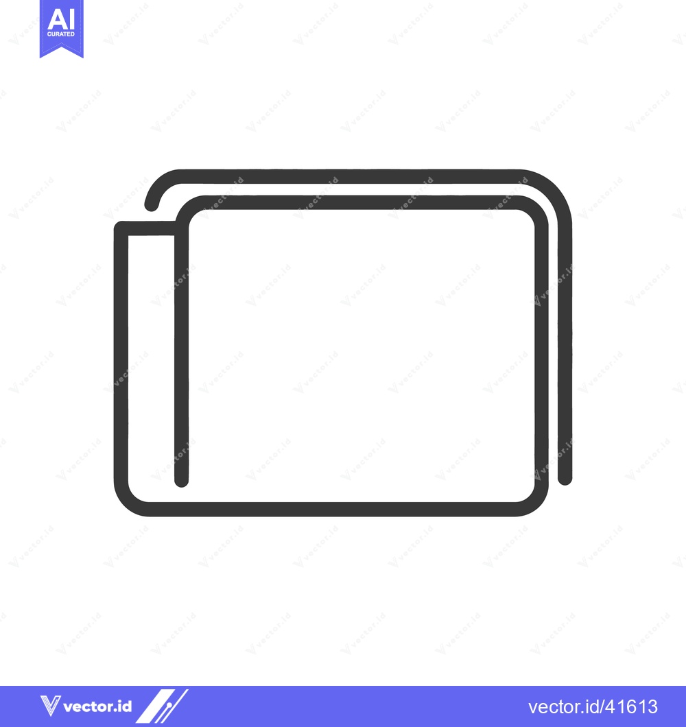 Premium Vector dari Two rectangular objects are stacked atop each other with curved edges