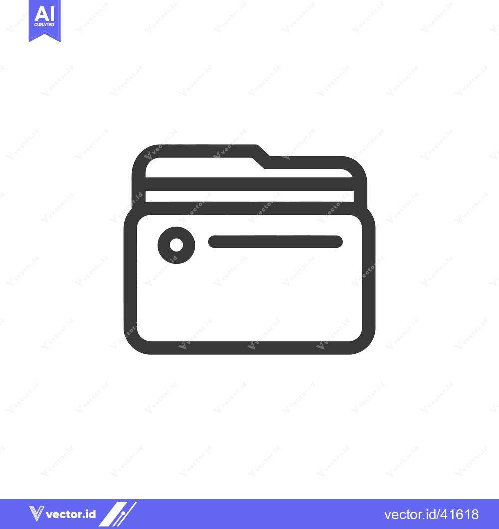 Premium Vector dari Minimalist Folder Icon: Clean Design for File Management and Organizat