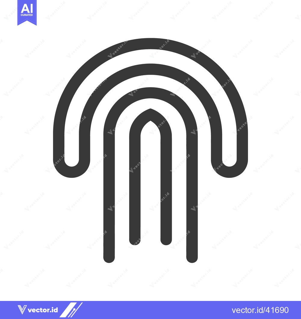 Premium Vector of Simple abstract logo design featuring multiple curved parallel lines