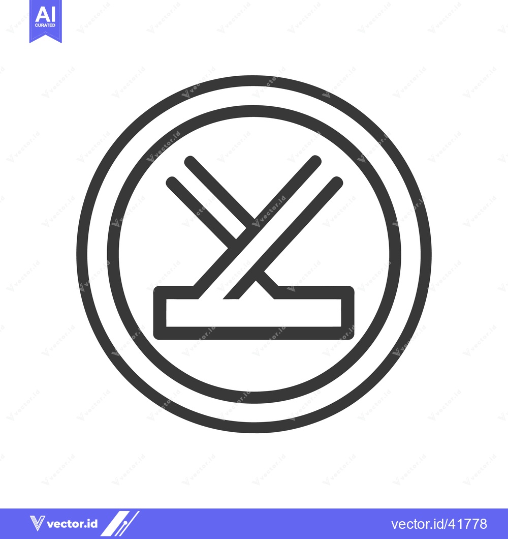 Premium Vector dari A circular symbol with overlapping diagonal lines and a base