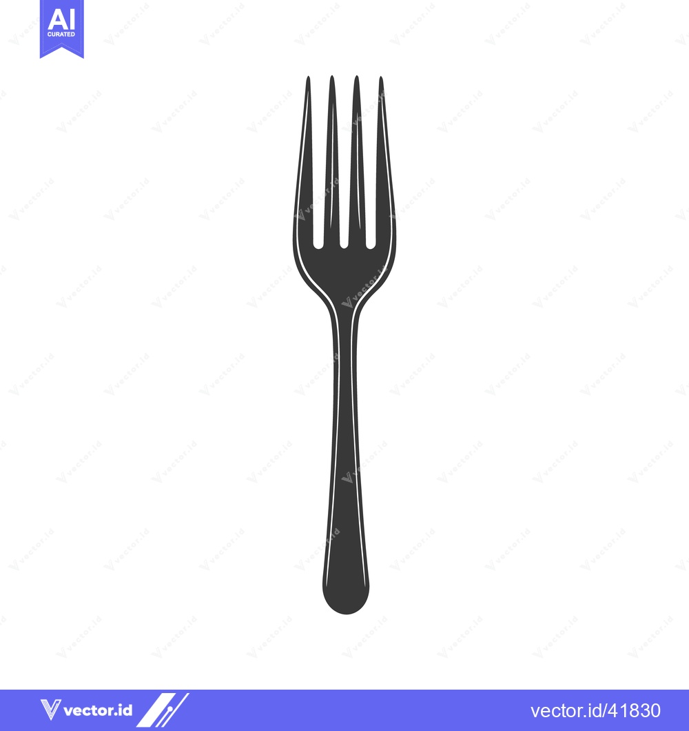 Premium Vector dari A simple isolated utensil showing a standard metal fork