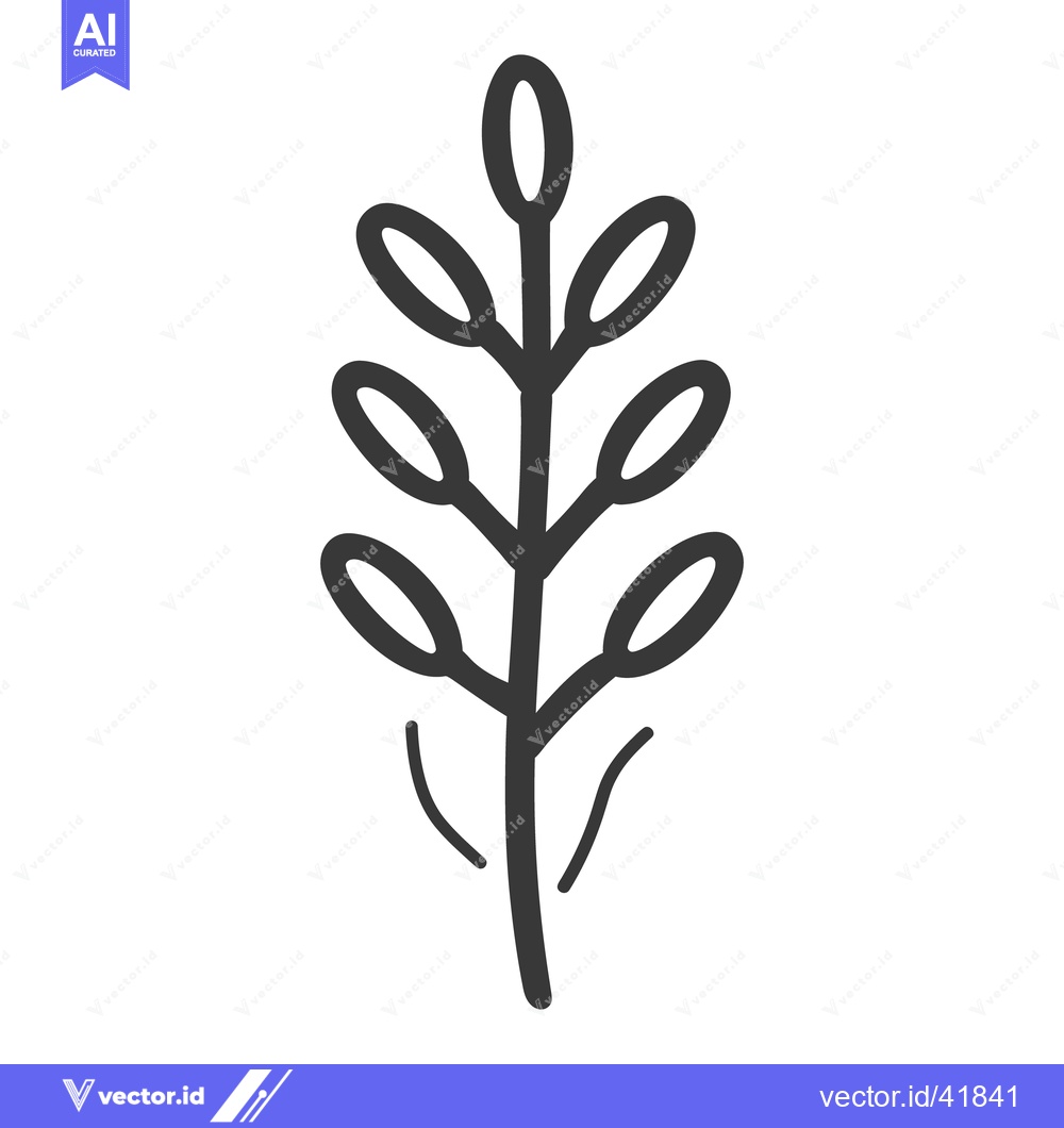 Premium Vector dari A simple hand drawn illustration of a plant sprig