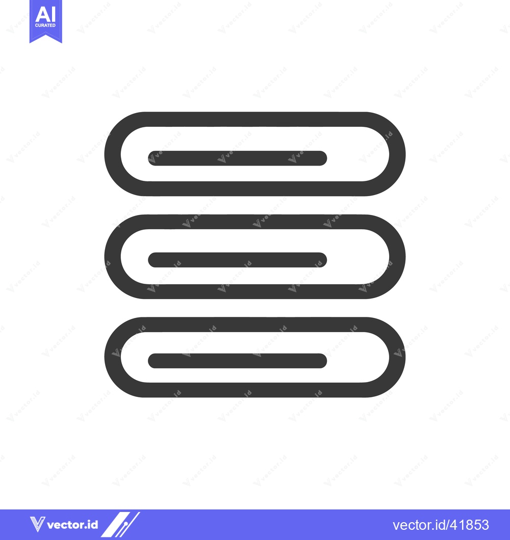 Premium Vector dari Hamburger Menu Icon: Simple, Bold, Navigation Symbol