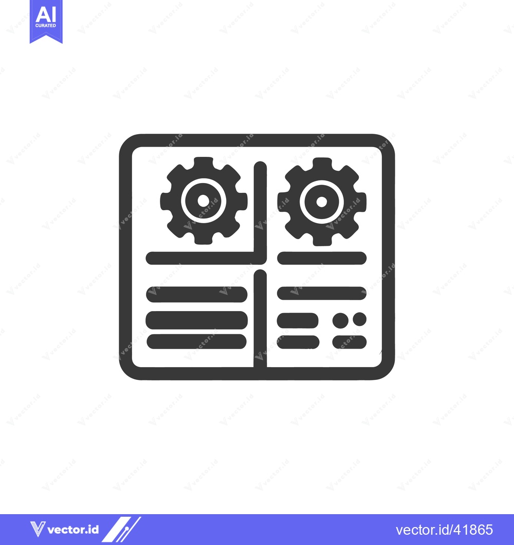 Premium Vector dari Gear Mechanism Configuration: Abstract Black and White Technical Diagr