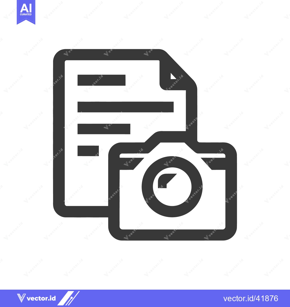 Premium Vector of Photo Album Icon: Digital Photography Storage and Documentation Symbol