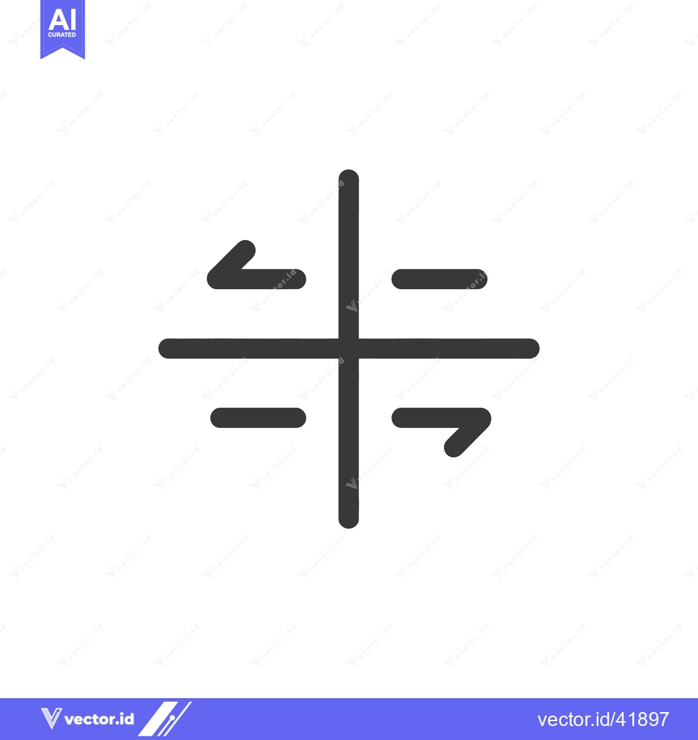 Premium Vector dari Minimalist Exchange Symbol: Arrows Around a Central Cross