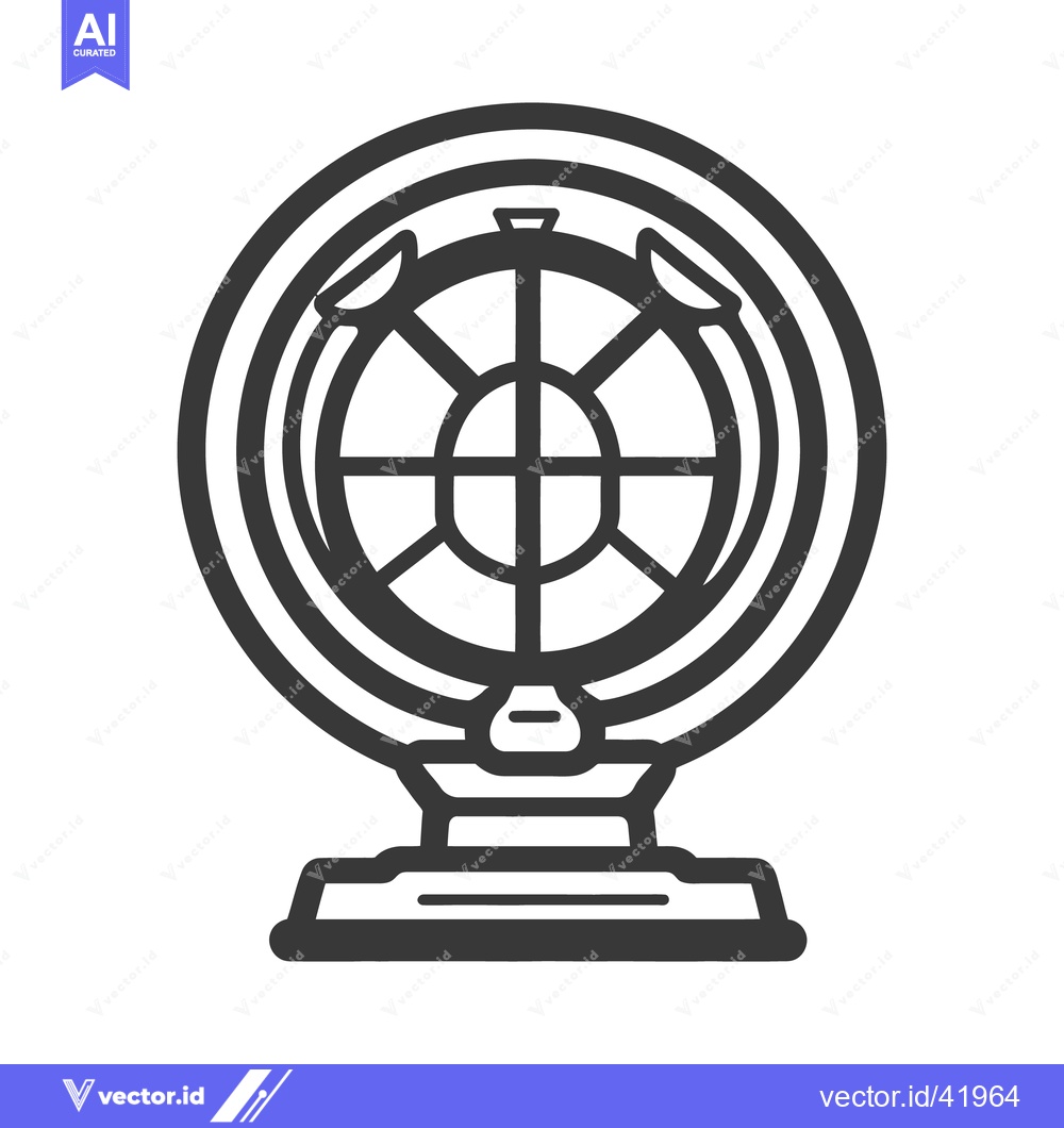 Premium Vector of A stylized graphic of a circular emblem or symbol is shown